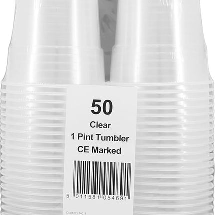 Caterpack 1/2 Pint Plastic Cups 50s