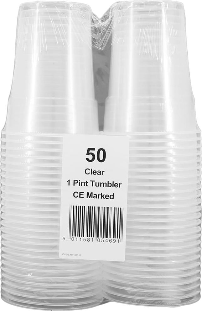 Caterpack 1/2 Pint Plastic Cups 50s