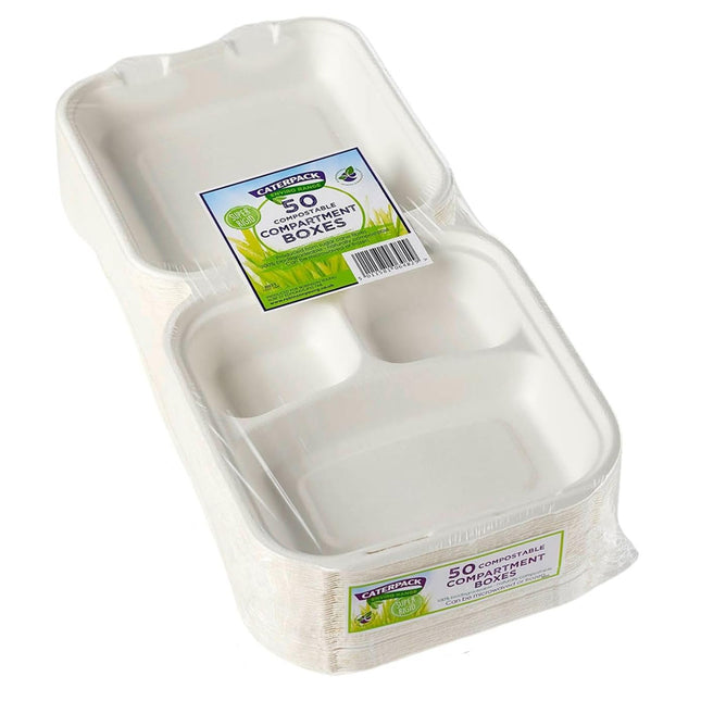 Caterpack Enviro 8 x 8 Inches Food Containers 50s