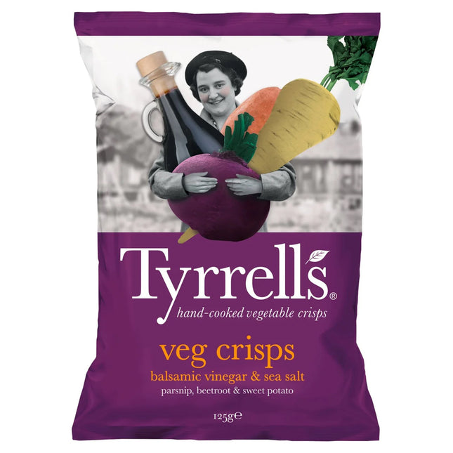 Tyrrells Sea Salted Veg Sharing Crisps 125g
