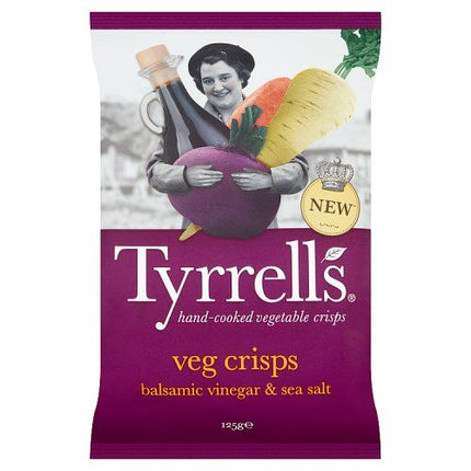 Tyrrells Veg Balsamic Vinegar & Sea Salt Sharing Crisps 125g