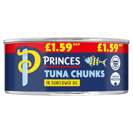 Princes Tuna Chunks In Sunflower Oil PMP £1.59 145G