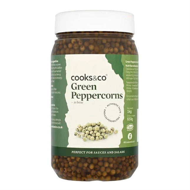 Cooks&Co Green Peppercorns in brine 1kg