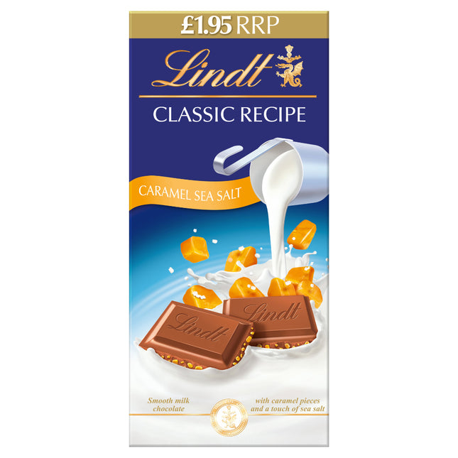 Lindt Classic Recipe Caramel Sea Salt PMP 100g