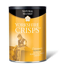 Yorkshire Crisps Natural Sea Salt Drum 95g
