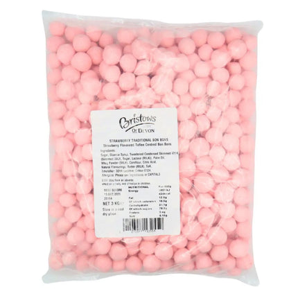 Bristows Strawberry Bulk Traditional Bonbons 3kg