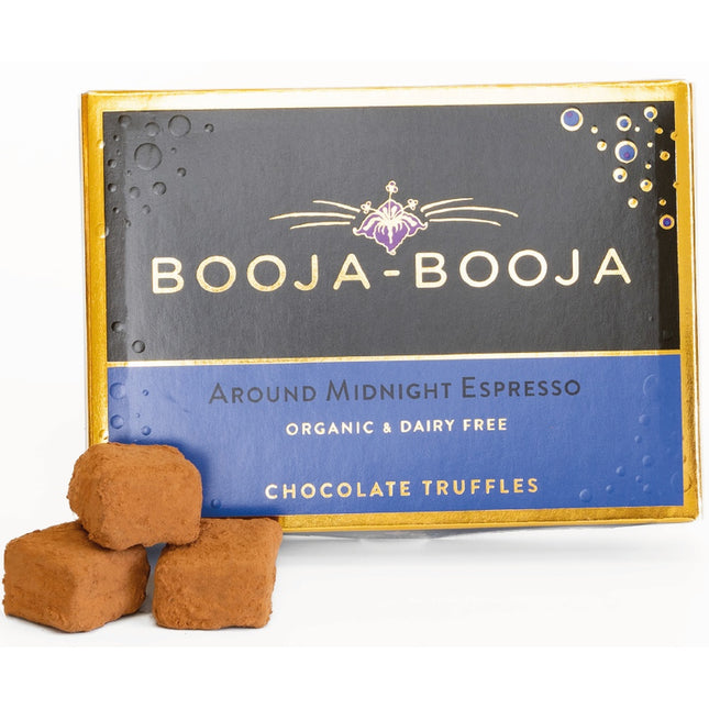 Booja Booja Around Midnight Espresso Chocolate Truffles  - Eight Truffle Pack 92g