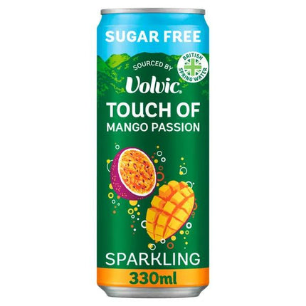 Volvic Touch of Fruit Mango Passion Sparkling Sugar Free Can 330ml
