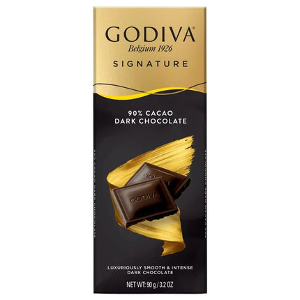 Godiva Signature Tablets Dark Chocolate 90% 90G EMEA   90g
