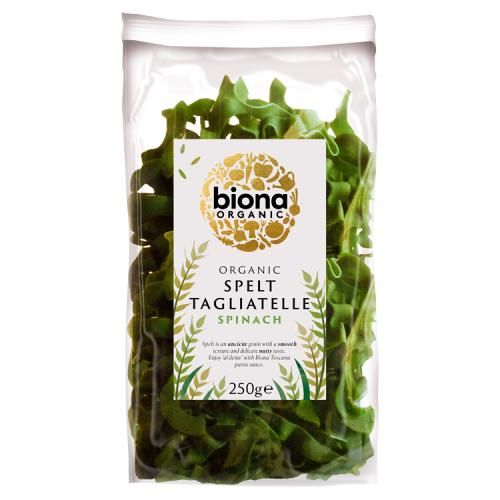 Biona Organic Spelt Spinach Artisan Tagliatelle Rolled 250g