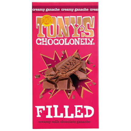Tony's Chocolonely Filled Milk Choc Truffle 127g