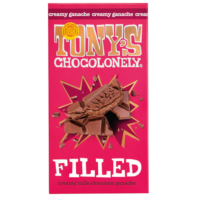 Tony's Chocolonely Filled Milk Choc Truffle 127g