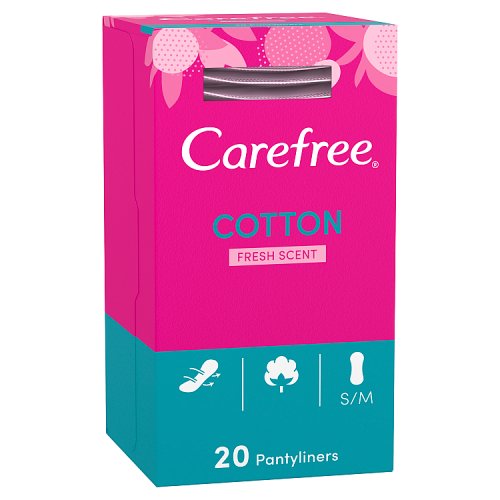Carefree Pantyliners Cotton Fresh Scented 20s