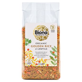 Biona Organic Golden Rice & Lentils 250g