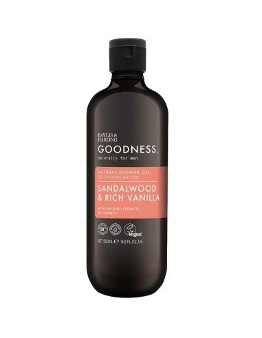 Baylis & Harding Goodness Men Shower Gel Sandalwood & Rich Vanilla 500ml