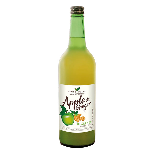 James White Organic Apple & Ginger 750ml Glass