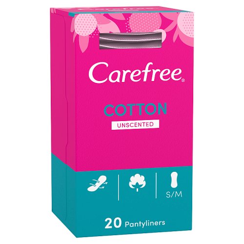 Carefree Pantyliners Cotton Fresh Unscented 20s