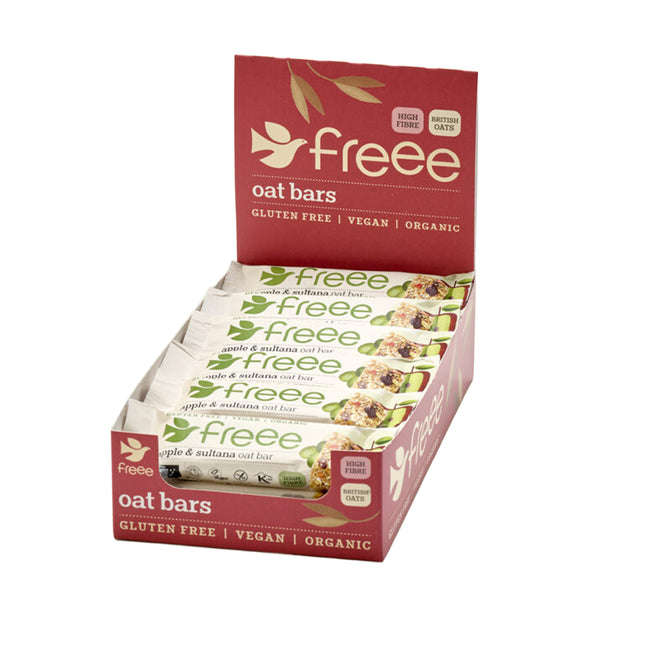 Freee Gluten Free Organic Apple Oat Bars with Sultanas 35g