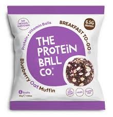 The Protein Ball Co - Blueberry Oat Muffin Protein Balls (Breakfast To-Go) 45g