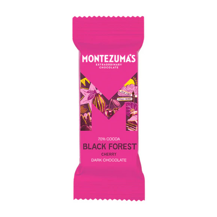 Montezumas Black Forest Dark With Cherry Bars 25g