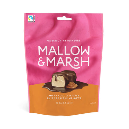 Mallow & Marsh Milk Chocolate over Dulce de Leche 100g