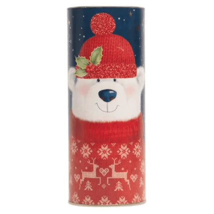 Farmhouse Biscuits Christmas Polar Bear Currant Shrewsbury Tube 240g
