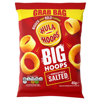 Hula Hoops Big Hoops Salted Grab Bag Crisps 45g