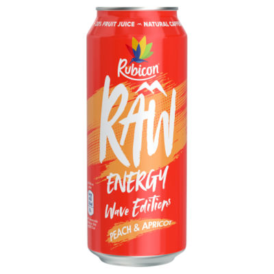 Rubicon Raw Energy Wave Peach Apricot 500ml