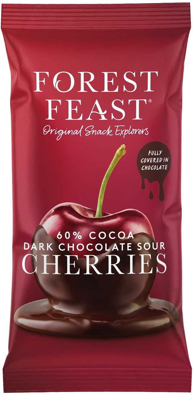 Forest Feast Belgian Dark Chocolate Sour Cherries Impulse 40g