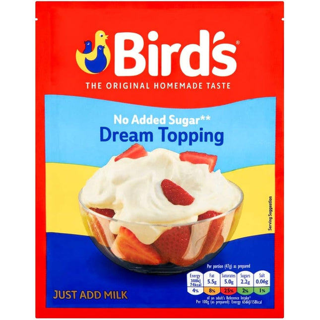 Bird's No Added Sugar Dream Topping Mix 33g