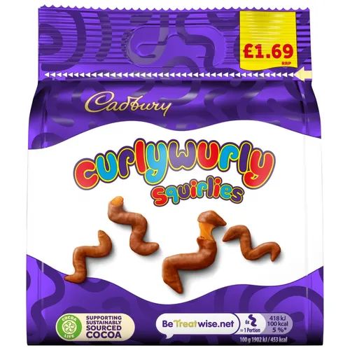 Cadbury Curly Wurly Squirlies PMP £1.69 85g