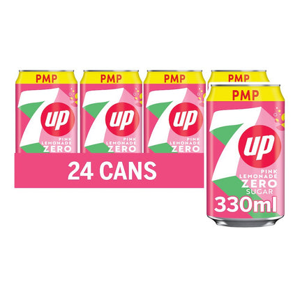 7UP Zero Lemonade Lemon Can 330ml
