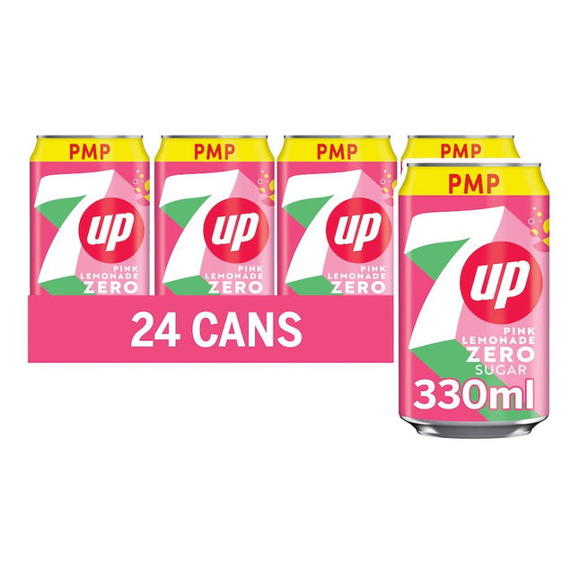 7UP Zero Lemonade Lemon Can 330ml