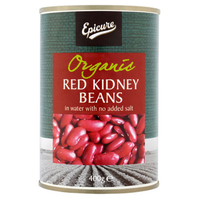 Epicure Organic Red Kidney Beans in Water 400G