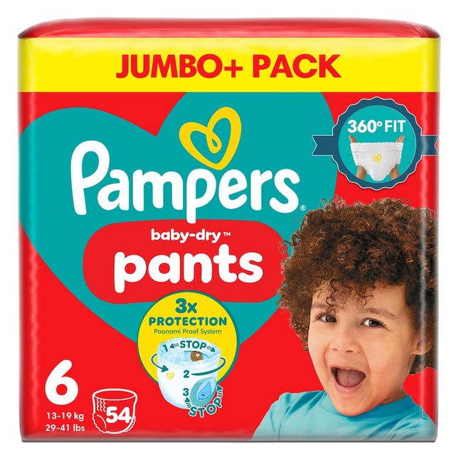 Pampers Baby Dry Pants Size 6 Jumbo Pack 54s