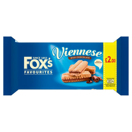 Fox's Viennese Milk Choc SW PMP £2.00 12x120g
