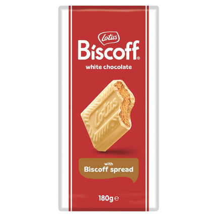 Lotus Biscoff White Chocolate with Biscoff Spread 180g