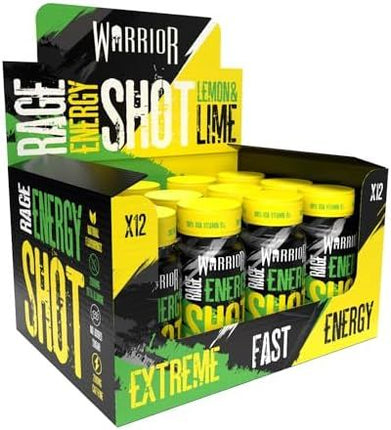Warrior RAGE Energy Shots Lemon Lime 60ml