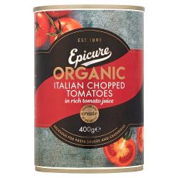 Epicure Organic Chopped Italian Tomatoes 400G