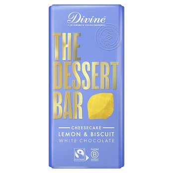 Divine Chocolate White Choc Lemon Cheesecake 180g