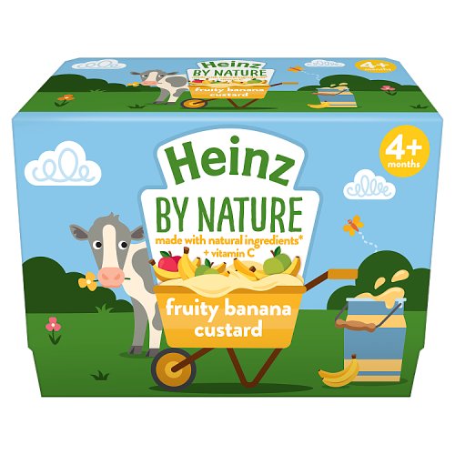 Heinz Banana Custard 4Pk 4X100G