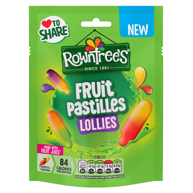 Rowntree's Fruit Pastilles Lollies Pouch 130g