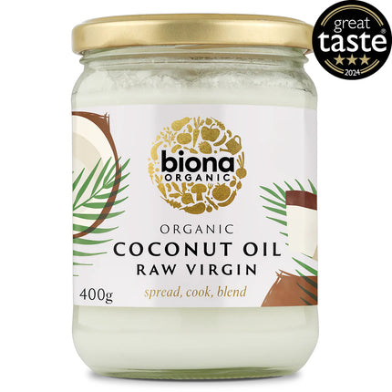 Biona Organic Virgin Coconut Oil Raw 400g