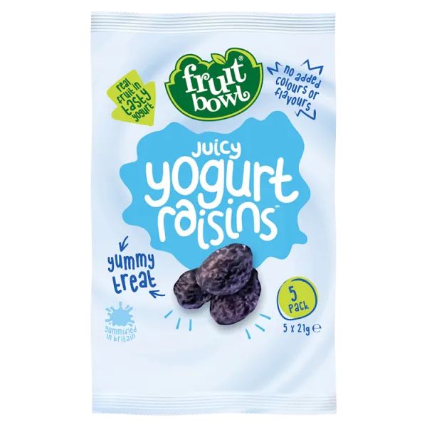 FRUIT BOWL RAISIN YOGURT FLAKES 5PK 105G