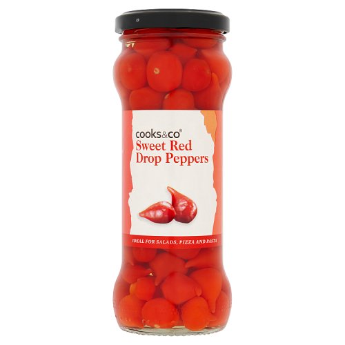 Cooks&Co Sweet Red Drop Peppers 235g