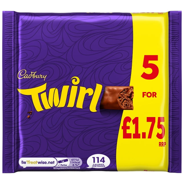 Cadbury Twirl PMP £1.75 107.5g 5 Pack