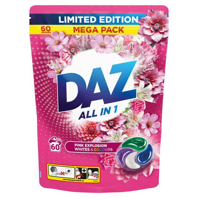 Daz Laundry Pods 60s Pink Explosion Limited Edition