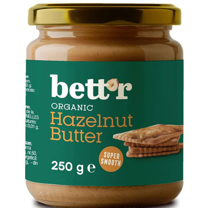 Bett'r Organic Hazzelnut Butter 250g