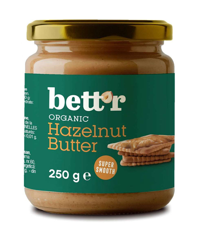 Bett'r Organic Hazzelnut Butter 250g