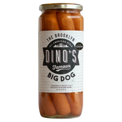 Dino's Famous Brooklyn Big Dogs Drained 720g